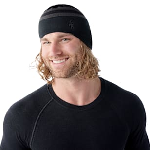 Intraknit Merino Tech Beanie - Black-Charcoal