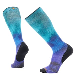 Ski Compression Print Over The Calf Socks - Black