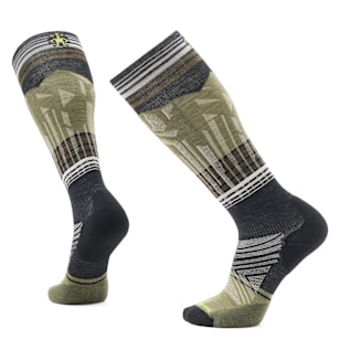 Ski Summit Shot Over The Calf Socks - Black