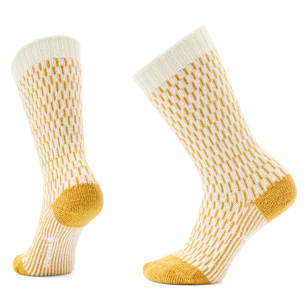 Everyday Cozy Digi-Tick Crew Socks - Natural
