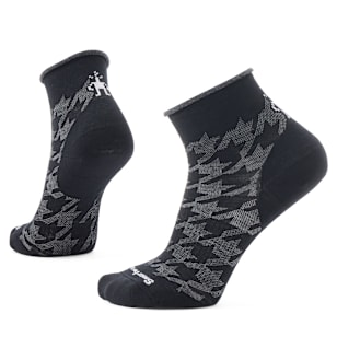 Everyday Lifestyle Houndstooth Ankle Socks - Black