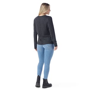 Women's Thermal Merino Rib Crew - Charcoal Heather