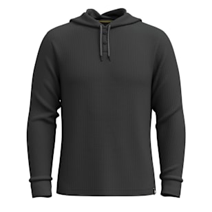 Men's Waffle Henley Hoodie - Charcoal