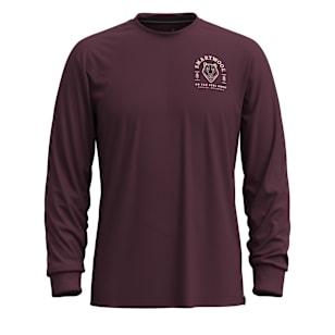 Bear Stare Graphic Long Sleeve Tee - Eggplant