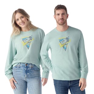 90s Shred Graphic Long Sleeve Tee - Arctic Green