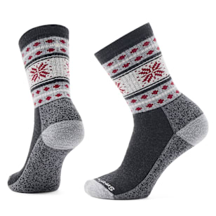 Everyday Cozy Snowflake Dream Crew Socks - Charcoal
