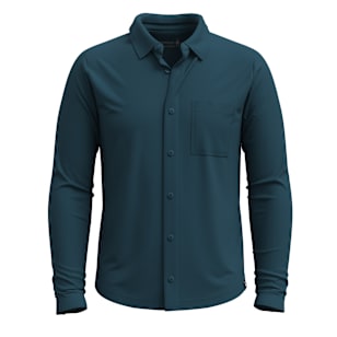 Men's Long Sleeve Button Up - Twilight Blue