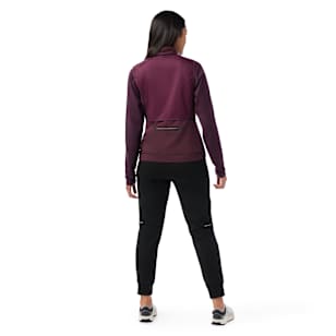 Women's Active Fleece Insulated Wind Vest - Eggplant
