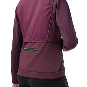 Women's Active Fleece Insulated Wind Vest - Eggplant