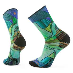 Hike Mirror Mountain Print Crew Socks - Capri