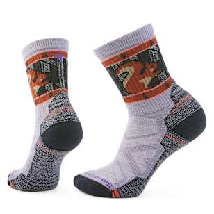 Women's Hike Squirrely Crew Socks - Purple Eclipse