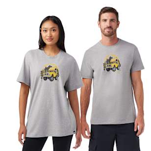 Long Weekend Short Sleeve Graphic Tee - Light Gray Heather