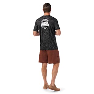 Bear Trail Merino Hemp Blend Short Sleeve Graphic Tee - Black Heather