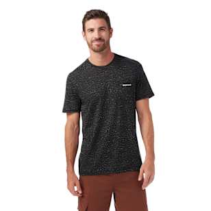 Bear Trail Merino Hemp Blend Short Sleeve Graphic Tee - Black Heather