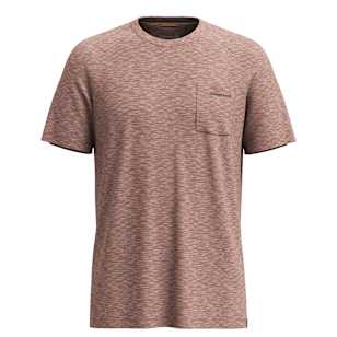 Stag Stare Merino Hemp Blend Short Sleeve Graphic Tee - Sable Brown Heather