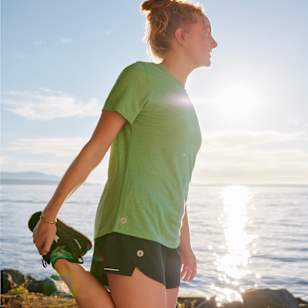 Women's Active Mesh Short Sleeve - Matcha Zen Heather