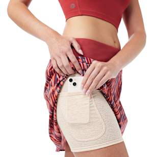 Women's Active Lined Skirt - Coral Reef Zigzag