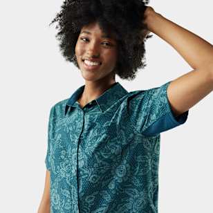T-shirt Manches Courtes Femme Smartwool Active Ultralite - Bleu Twilight - Taille S