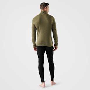 Men's Classic Thermal Merino Base Layer 1/4 Zip - Winter Moss