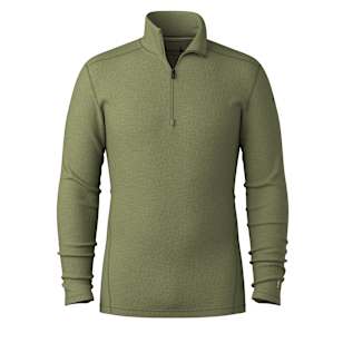 Men's Classic Thermal Merino Base Layer 1/4 Zip - Winter Moss