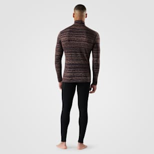 Men's Classic Thermal Merino Base Layer 1/4 Zip - Mink Color Shift