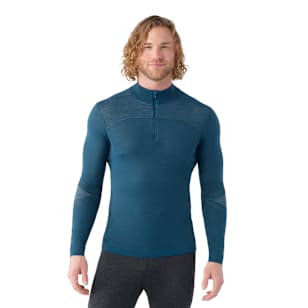 Men's Intraknit Thermal Merino Base Layer 1/4 Zip - Twilight Blue