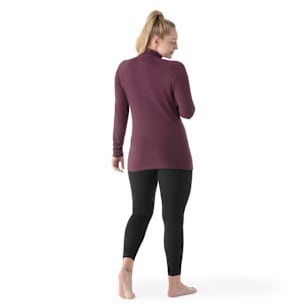 Women's Classic All-Season Merino Base Layer 1/4 Zip - Eggplant