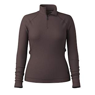 Women's Classic Thermal Merino Base Layer 1/4 Zip - Mink Heather