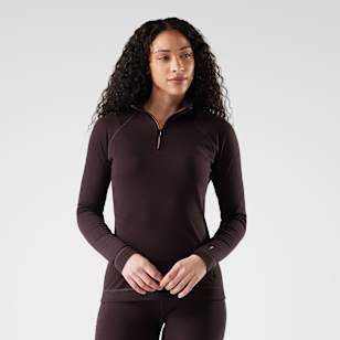 Women's Classic Thermal Merino Base Layer 1/4 Zip - Mink Heather
