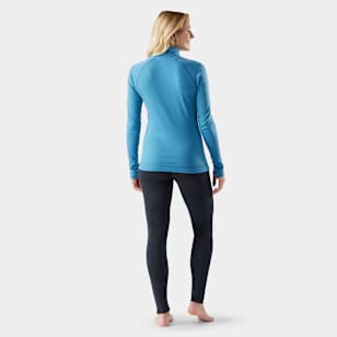 Women's Classic Thermal Merino Base Layer 1/4 Zip - Mineral Blue Heather
