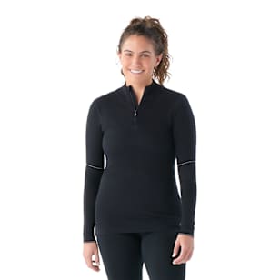 Women's Intraknit™ Thermal Max Merino Base Layer 1/4 Zip - Black