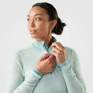 Women's Intraknit&trade; Thermal Max Merino Base Layer 1/4 Zip - Arctic Green