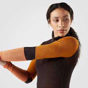 Women's Intraknit™ Thermal Merino Base Layer Colorblock 1/4 Zip - Mink
