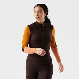 Women's Intraknit™ Thermal Merino Base Layer Colorblock 1/4 Zip - Mink