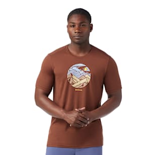 Fourteener Active Short Sleeve Graphic Tee - Sable Brown