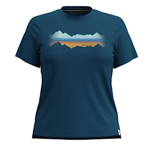 Women's Mountain Horizon Graphic Short Sleeve Tee - Twilight Blue