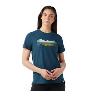Women's Mountain Horizon Graphic Short Sleeve Tee - Twilight Blue