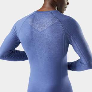 Men's Intraknit&trade; All-Season Merino Base Layer Crew - Nightfall Blue