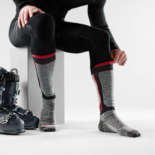 Intraknit™ Ski Over The Calf Socks - Black