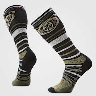 Ski Growling Grizzly Over The Calf Socks - Black