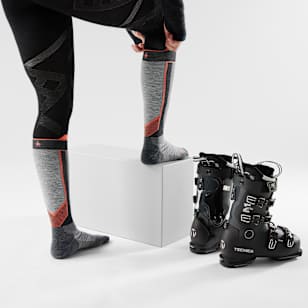 Intraknit™ Women's Ski Over The Calf Socks - Medium Gray