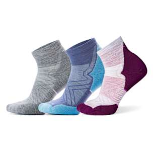 Women's Run Ankle Socks Trio Gift Box - Nightfall Blue