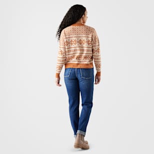 Women's Edgewood Heritage Crew Sweater - Terracotta