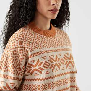 Women's Edgewood Heritage Crew Sweater - Terracotta