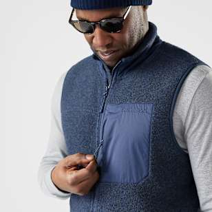 Men's Second Cut&trade; Fleece Vest - Deep Navy