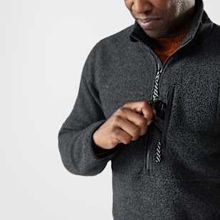 Men's Second Cut™ Fleece 1/2 Zip - Charcoal