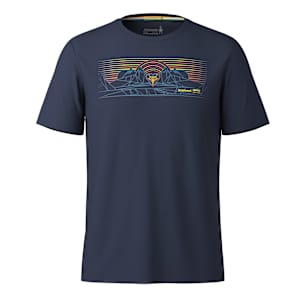 Men's Mountain Sunrise Active Short Sleeve Graphic Tee - Deep Navy