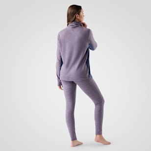 Women's Classic Thermal Merino Mock Neck - Chalk Violet Heather