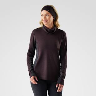Women's Classic Thermal Merino Mock Neck - Mink Heather