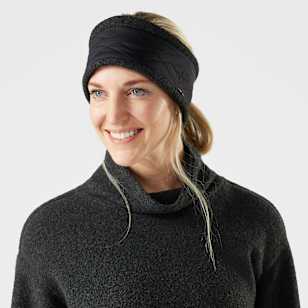 Quilted Fleece Headband - Black